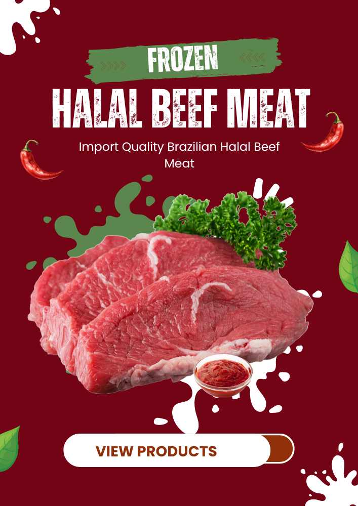 Brazilian frozen halal beef meat